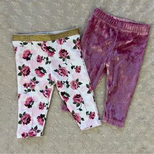 Baby Girl Pants Bundle Size 0-3 Months Pink Floral